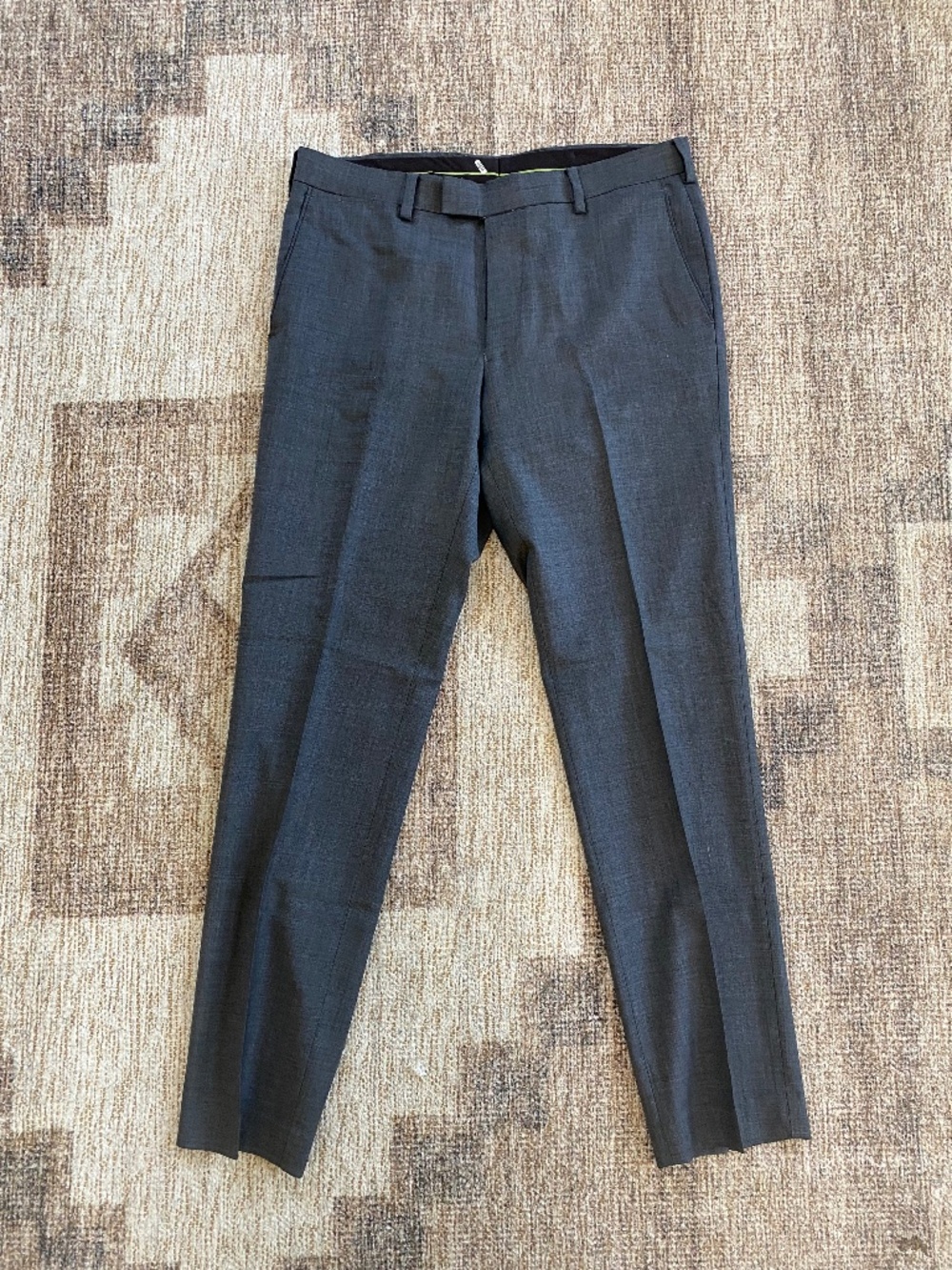 Mens Woolblend Grey Dress Pants 32x32